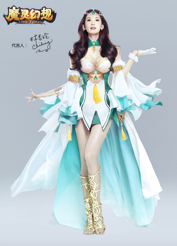 林志玲代言3D手游《魔灵幻想》