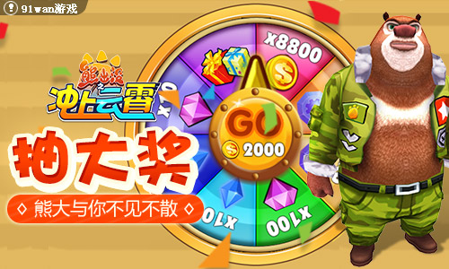  《熊出没之冲上云霄》抽大奖，熊大与你不见不 