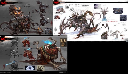 厉害了小怪兽《盗墓三番队》怪物原画流出