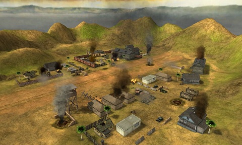 硝烟滚滚!手游《坦克警戒》野地战场原画曝光