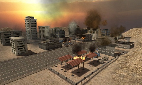 硝烟滚滚!手游《坦克警戒》野地战场原画曝光