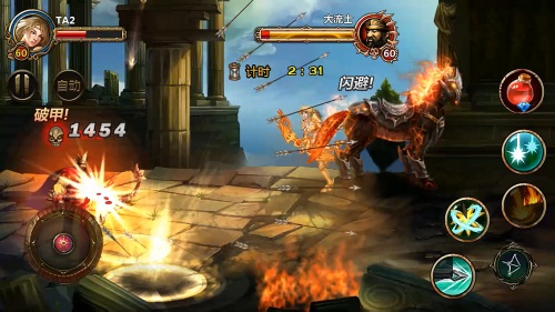 吓坏宝宝了 65手游《全民骑战》斗兽场BOSS狂野来