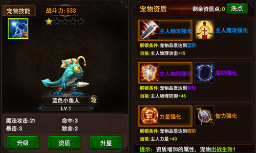很萌很暴力《黑暗与荣耀》宠物强力助战