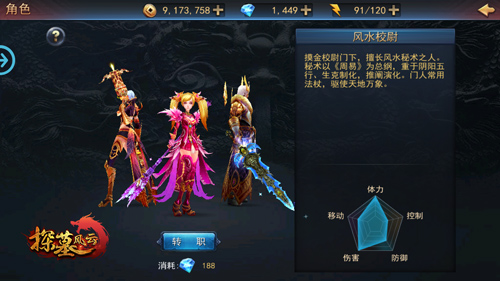 《探墓风云》分金校尉属性图